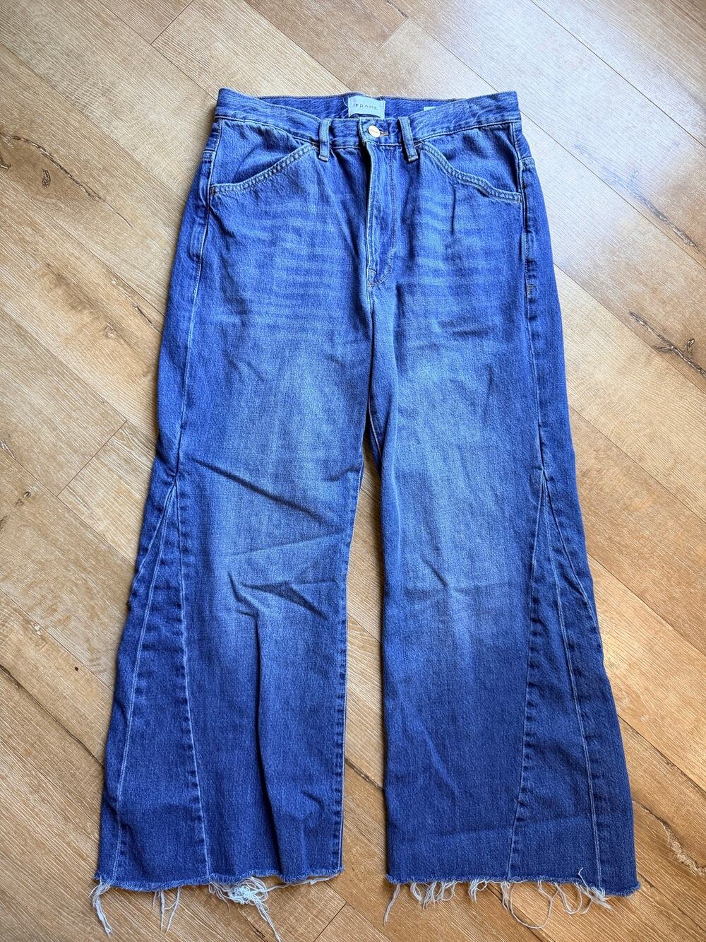 FRAME Le Baggy Palazzo Flare Jeans